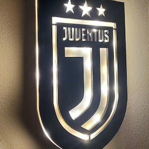 logo juventus lampada da parete led