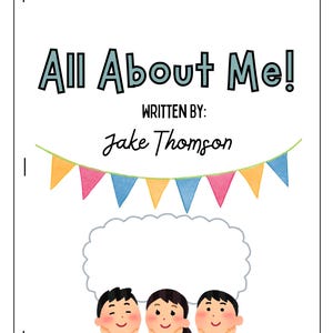 Teacher Printable Classroom Workbook- &#39;All about me&#39;