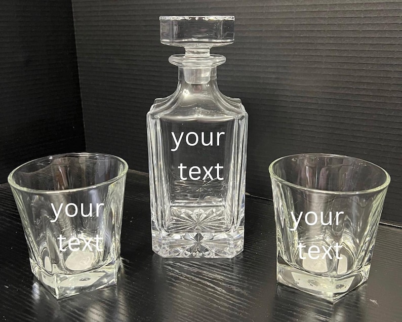 RedsHotCreations Whiskey Decanter and Rocks Glass - Thumbnail 4