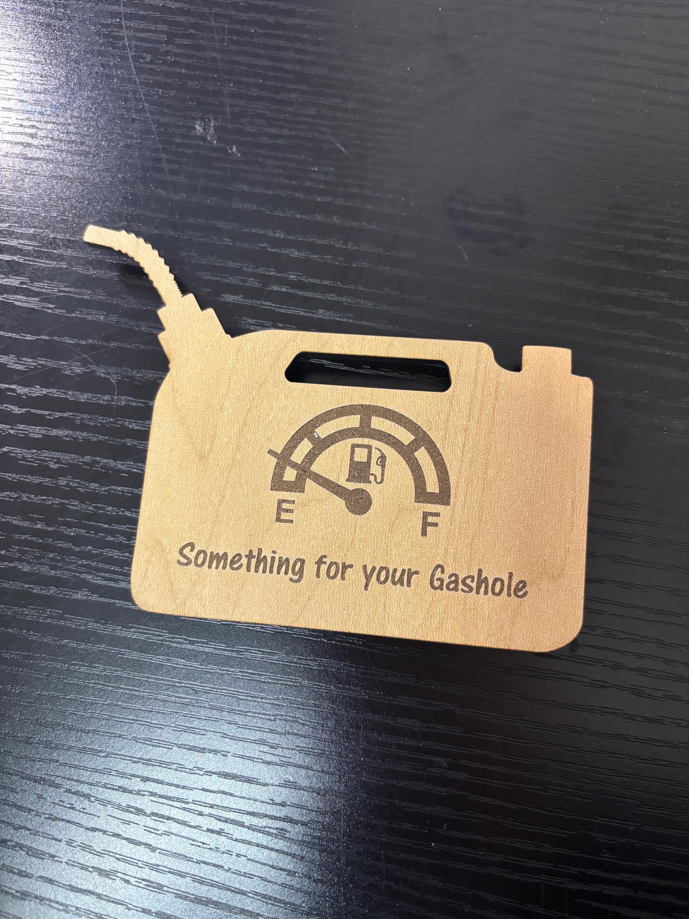 Engraved Maple Wood Gas Can Gift Card Holder: Gag Gift