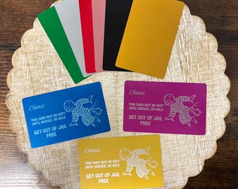 Laser Engraved Get Out of Jail Free Card - Gag Gift