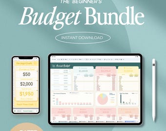 Budget Planner Template Financial Tracker Spreadsheet Organizer Monthly Budget Expense Tracking Sheet Savings Goal Planner Debt Payoff