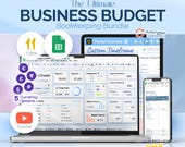 Small Business Spreadsheet Service Business Bookkeeping Expenses Tracker For Google Sheets Template Tax Accounting Budget Planner