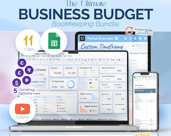 Small Business Spreadsheet Service Business Buchhaltung Ausgaben Tracker für Google Sheets Vorlage Steuer Buchhaltung Budget Planer