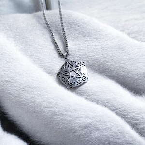 Collier avec pentagramme, pentagramme, collier avec cartes de tarot, collier de style gothique, victorien, antique