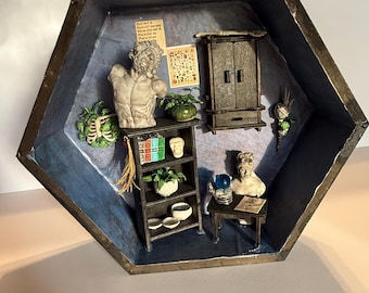 Hexen Zimmer Diorama Regal