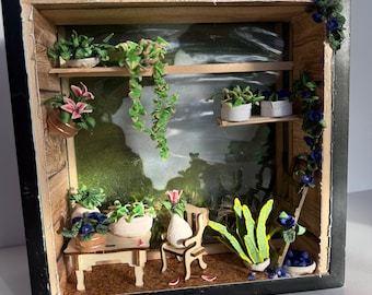 Gewächshaus Diorama Regal