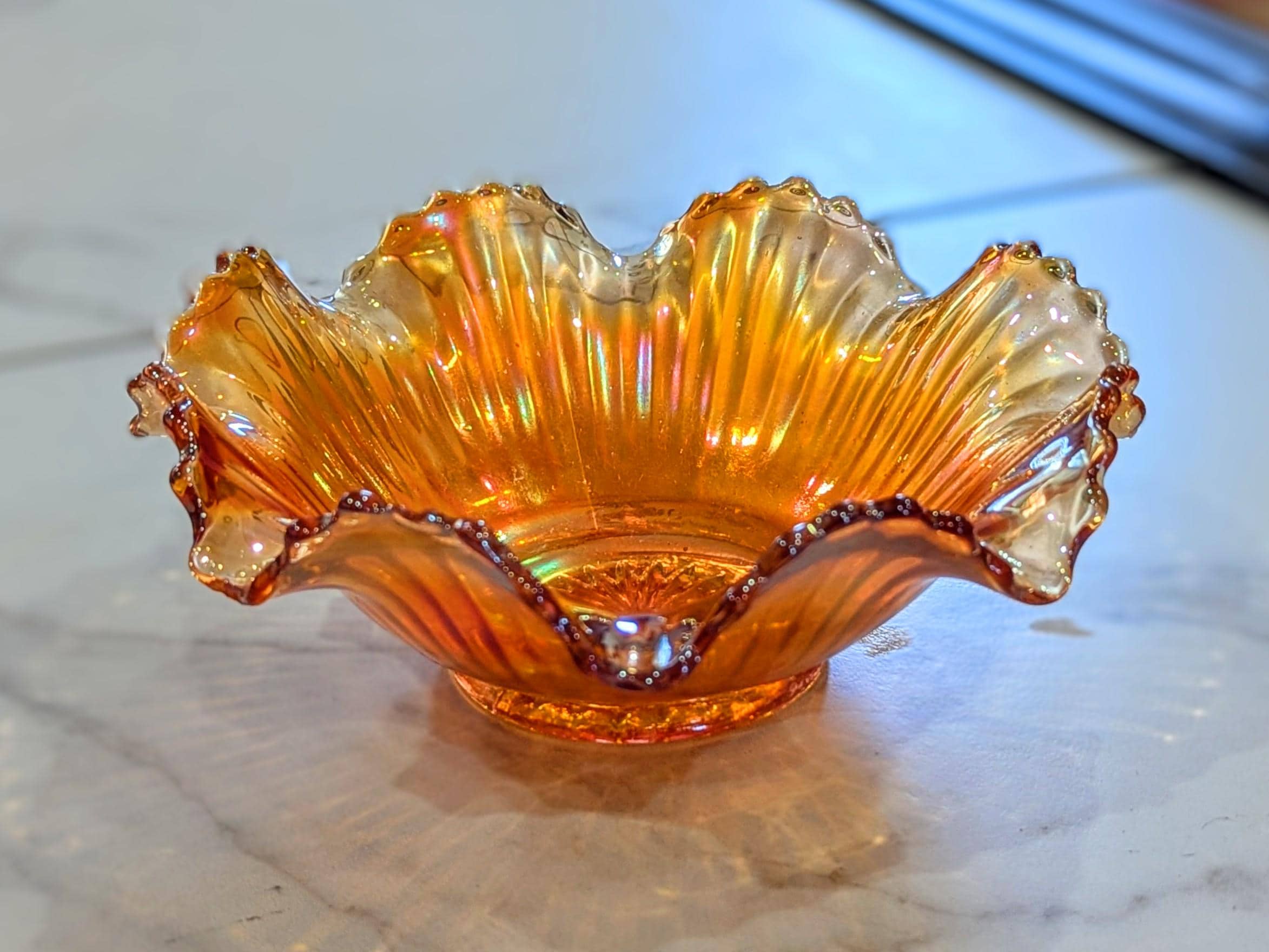 Yellow Carnival Glass - Etsy