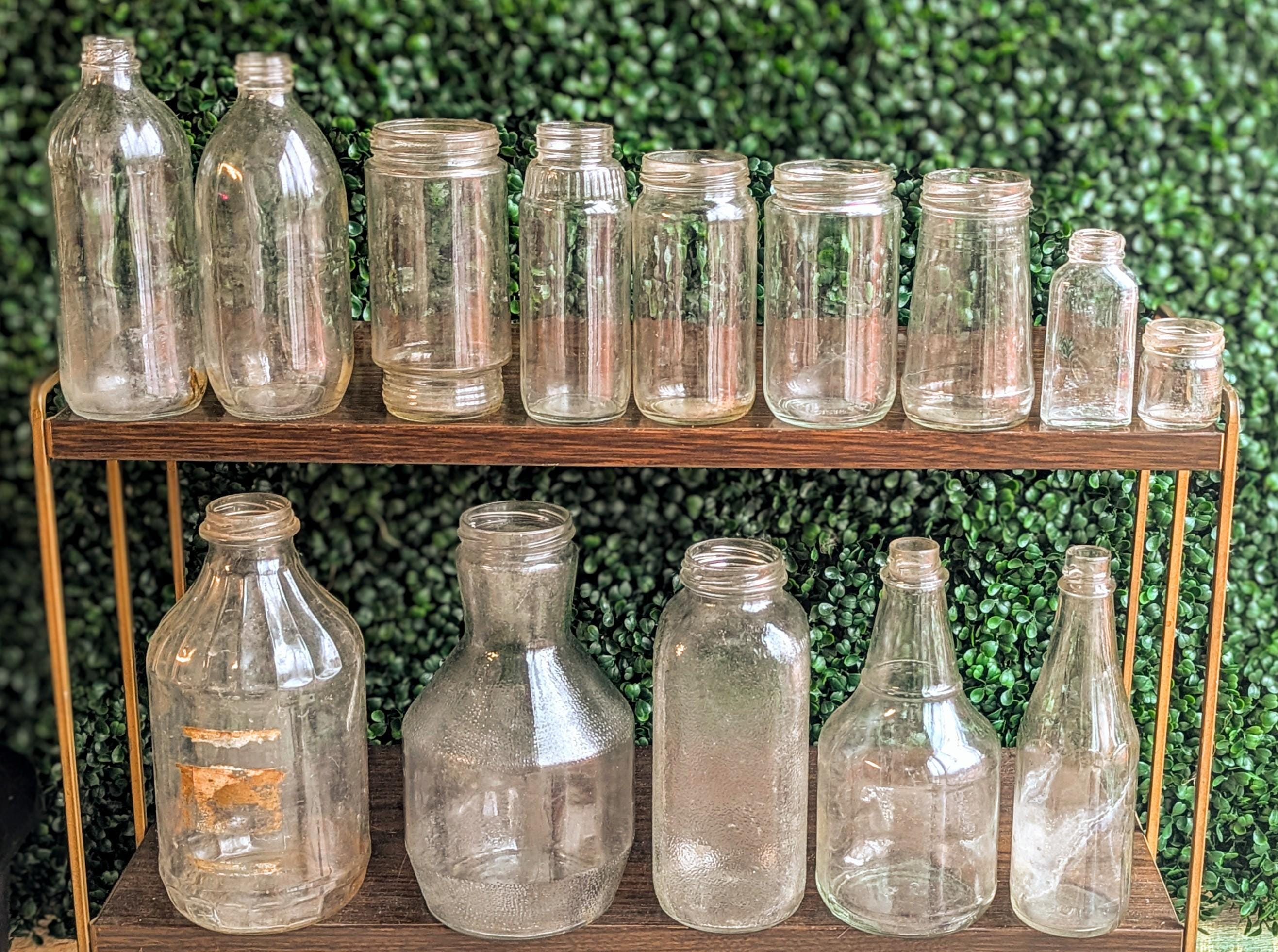 Vintage Large Glass Bottle - Etsy Canada