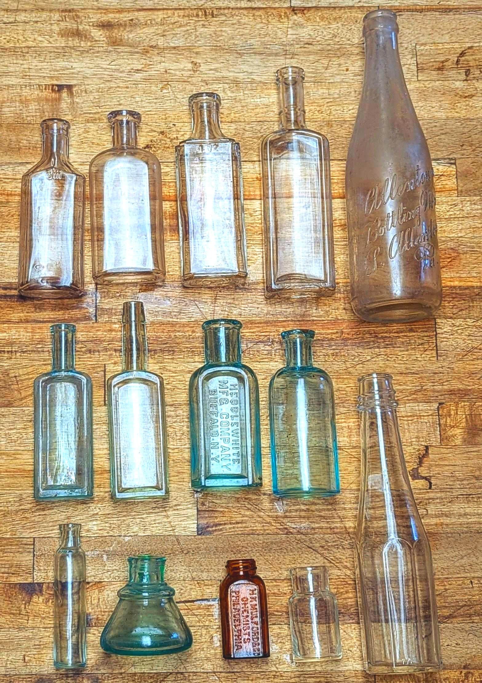 Antique glass bottle - Etsy 日本