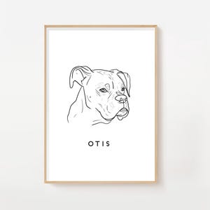 Custom Pet Illustration, Line Illustration Digital Art File, Pet Illustration, Digital Art Animal