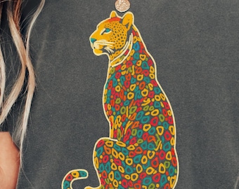 Comfort Colors Cheetah Shirt, Boho Leopard Graphic Tee