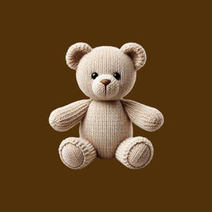 Fertigen Sie Ihren kuscheligen Teddy mit dieser Schritt-für-Schritt-Strickanleitung