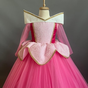 Sleeping Beauty Costume for Toddler - Princess Aurora Birthday Dress - Pink Aurora Cosplay - Sleeping Beauty Inspired Dress for Girls