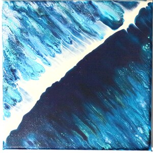 Pittura fluida acrilica - Pittura acrilica versata - Arte fluida acrilica - Opera d'arte originale - Decorazione murale astratta - Pezzo unico