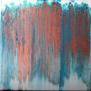 Pittura fluida acrilica - Pittura acrilica versata - Arte fluida acrilica - Opera d'arte originale - Decorazione murale astratta - Pezzo unico
