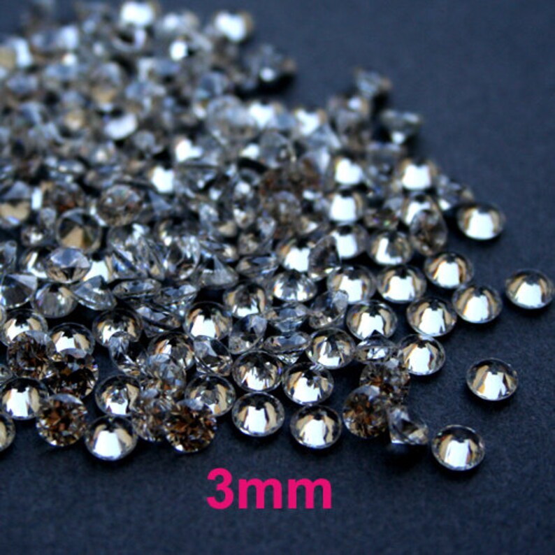 AAAAA 3mm Cubic Zirconia Loose Stone CZ Round Diamond Etsy