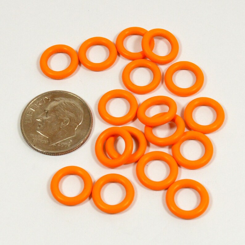 10mm Bright Orange Rubber ORings Etsy