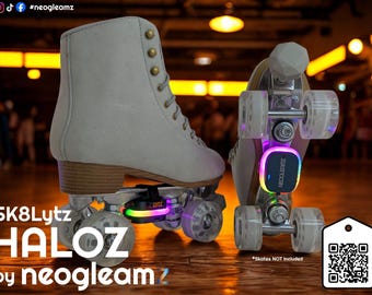 New Rechargeable Bluetooth Argb Led Lights For Quad Roller Skates SK8Lytz HALOZ