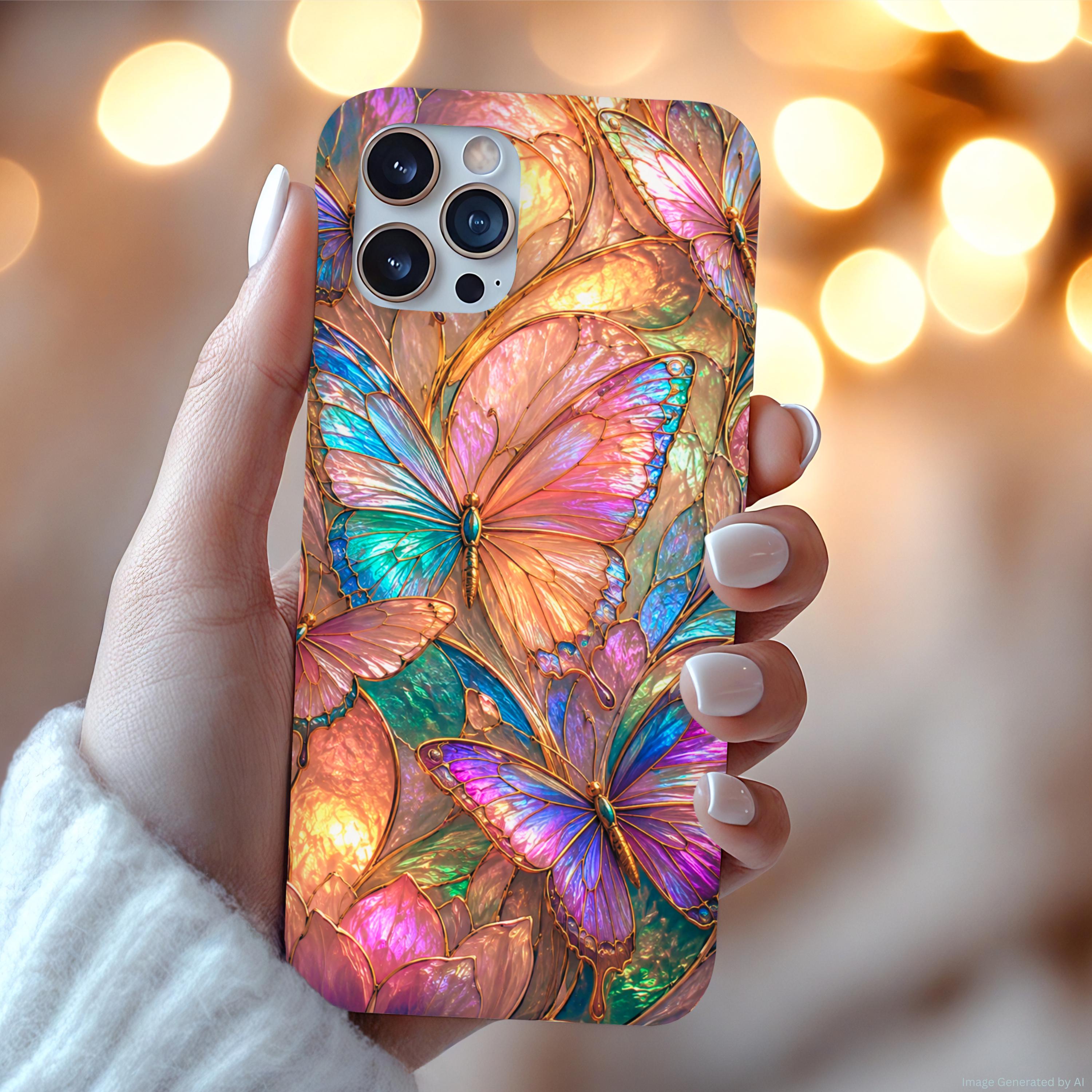 Blue Butterfly Phone Case - Etsy