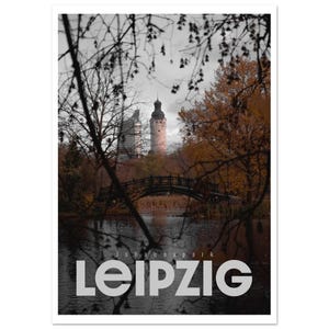 Poster carta opaca classica del Leipzig Johannapark