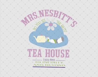 Mrs. Nesbitt's Tea Room PNG SVG, Family Vacation Clipart (Digital Download)