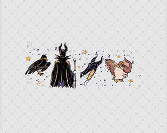 Maleficent Villain Era PNG, Matching Design (Digital File)