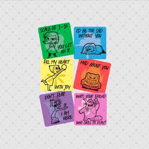 Inside Out 2 PNG SVG, Inside Out 2 Anger, Joy, Disgust, Sadness, Fear, Ennui, Envy, Embarrassment, Anxiety, Inside Out Faces, Poster
