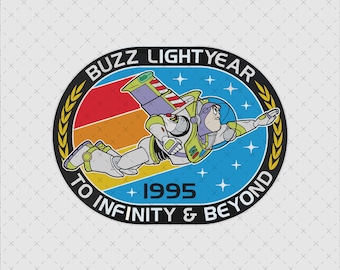 Retro Buzz Lightyear PNG SVG, Toy Story Digital File