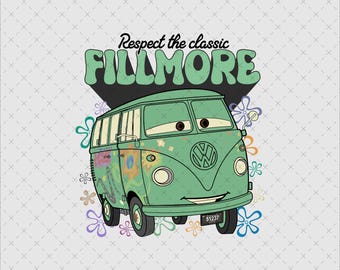 フィルモア・リスペクト・ザ・クラシック PNG、カーズTシャツデザイン（デジタルファイル）