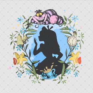 Alice in Wonderland Png Svg, Alice in Wonderland Digital Sublimation Png File, Clipart, Shirt Sublimation Png, Alice Png, Digital File