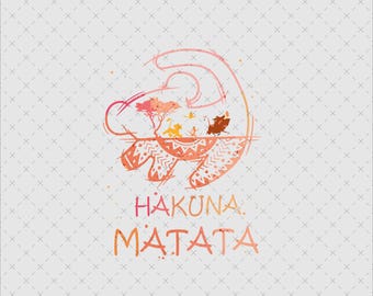 Hakuna Matata Png, Diseño de viaje familiar del Rey León (PNG, SVG)