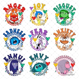 Bundle It's Okay To Feel All The Feels Png, Mental Health Png, Cartoon Emotions Friends Png, Para BCBA ABA, Therapist Psychologist Png File