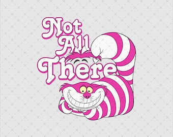 Cheshire Cat Not All There Png Svg, Instant Download, Striped Cat Clipart, Shirt Sublimation File