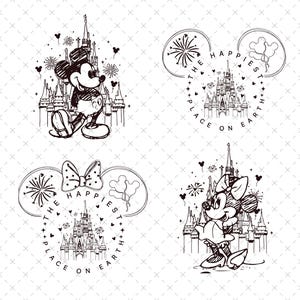 The Happiest Place On Earth Svg, Cricut Svg, Magical Castle Svg, Mouse Castle Png, Family Vacation Png, Magical Kingdom Svg, Family Trip Png