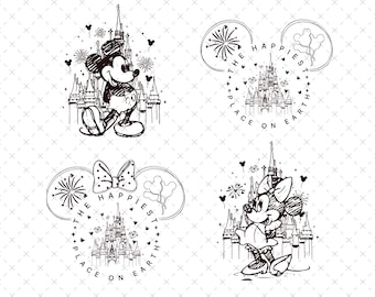 The Happiest Place On Earth Svg, Cricut Svg, Magical Castle Svg, Mouse Castle Png, Family Vacation Png, Magical Kingdom Svg, Family Trip Png