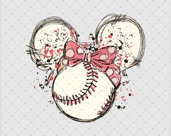 Mouse Ear Baseball Design, Magic Kingdom Vacay, PNG SVG (Digital File)