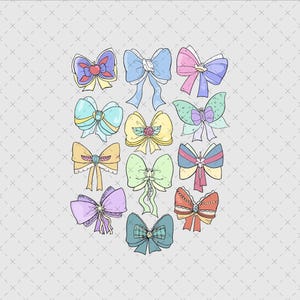 Comfort Colors Princess Cute Ribbons And Bows Png, Princess Png, Princess Coquette Tee, Princess Bow Svg, Gift for Child, Digital File
