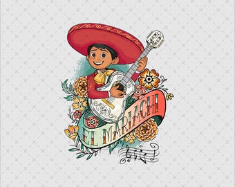 Coco Movie PNG SVG, El Mariachi, Digital Files (Instant Download)