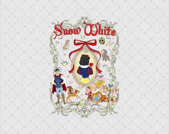 Snow White PNG SVG, Princess Shirt Design (Instant Download)
