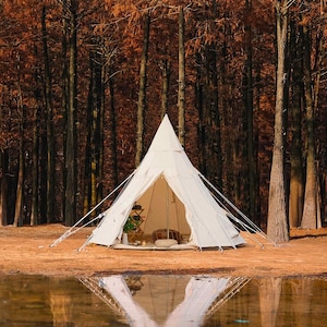 Nomad Tipi Tent – Waterproof, 4-Season Glamping and Camping Tipi Tent
