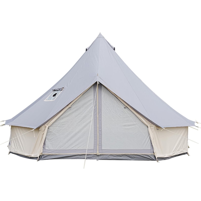 Classic Bell Tent 200gsm | 3 Colors 10ft Canvas Camping Tent Silverstone Haven