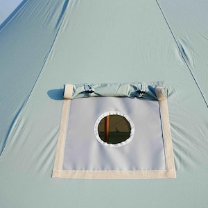 Classic Bell Tent 200gsm | 3 Colors 10ft Canvas Camping Tent image 9