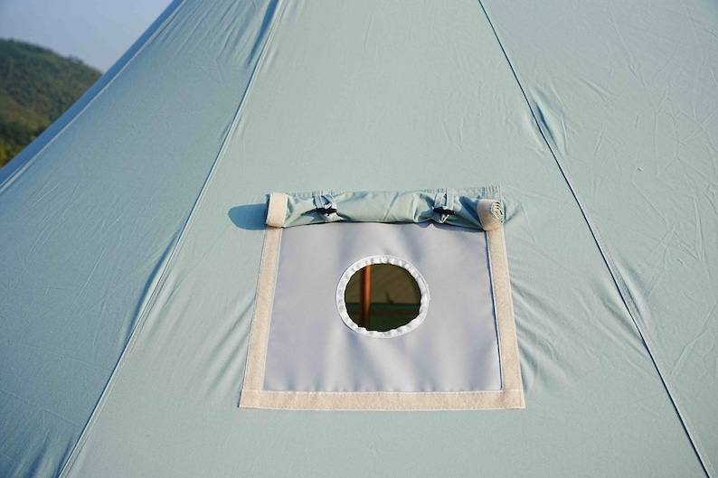 Classic Bell Tent 200gsm | 3 Colors 10ft Canvas Camping Tent image 9