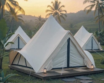 Brisa Canvas Glamping Tent | 13ft Lotus-Style 4-Season Couples