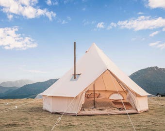 280gsm Canvas Bell Tent | Glamping, 13ft, 16ft, Stove Jack Compatible
