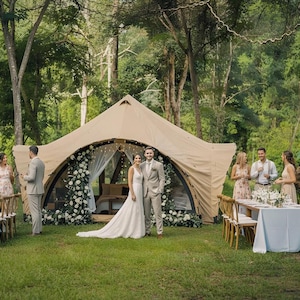 Asher Canvas Glamping Tent | Luxury Airbnb Resort Tent 2 Sizes image 5