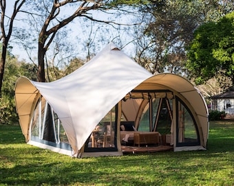 Asher A-frame Glamping Tent | 2 Sizes 13ft-16ft | Premium 320gsm