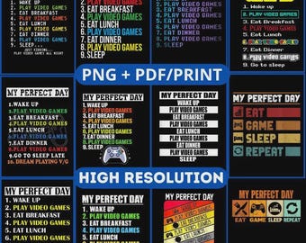 Eat sleep game repeat design,my perfect day gamers,Gift Design my perfect day play video games,Repeat Gamer,Video Games Eat Game Sleep