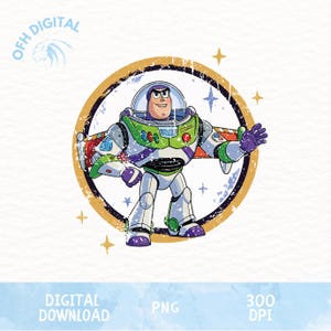 Retro Buzz Lightyear Png, Vintage Cartoon Png, Retro Toy Story Png, Disney Travel Retro Trip Png, Cartoon Movie Day Png, Trendy Cartoon Png